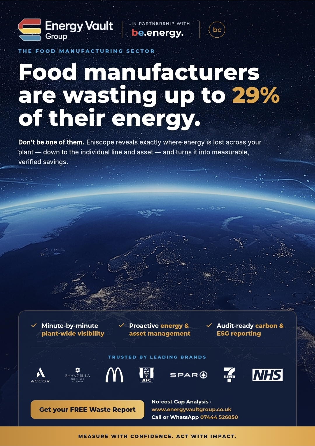 Food manufacturers are wasting up to 29% of their energy — Energy Vault Group